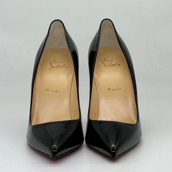 Christian Louboutin PIGALLE FOLLIES 100 Patent Leather Heels Pumps Shoes - Picture 5 of 16